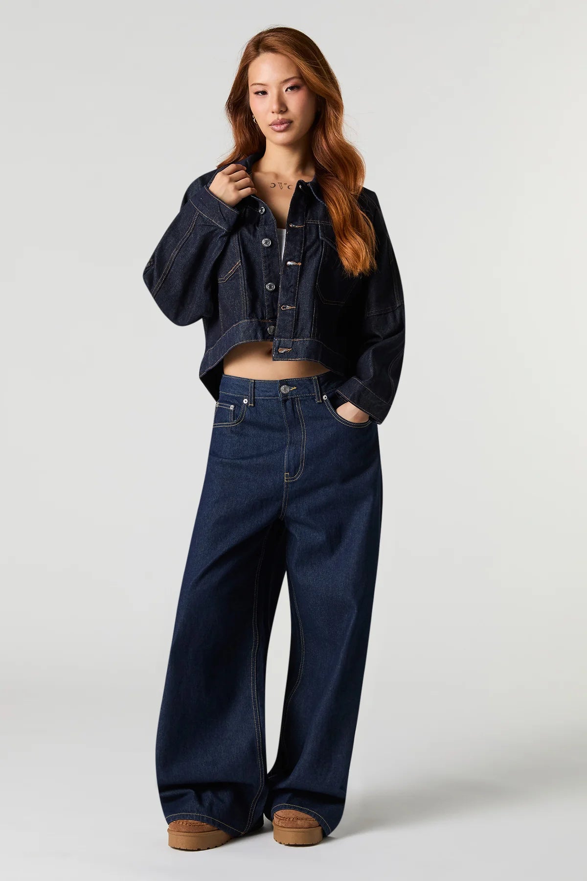 Wide Leg Loose Fit Jeans