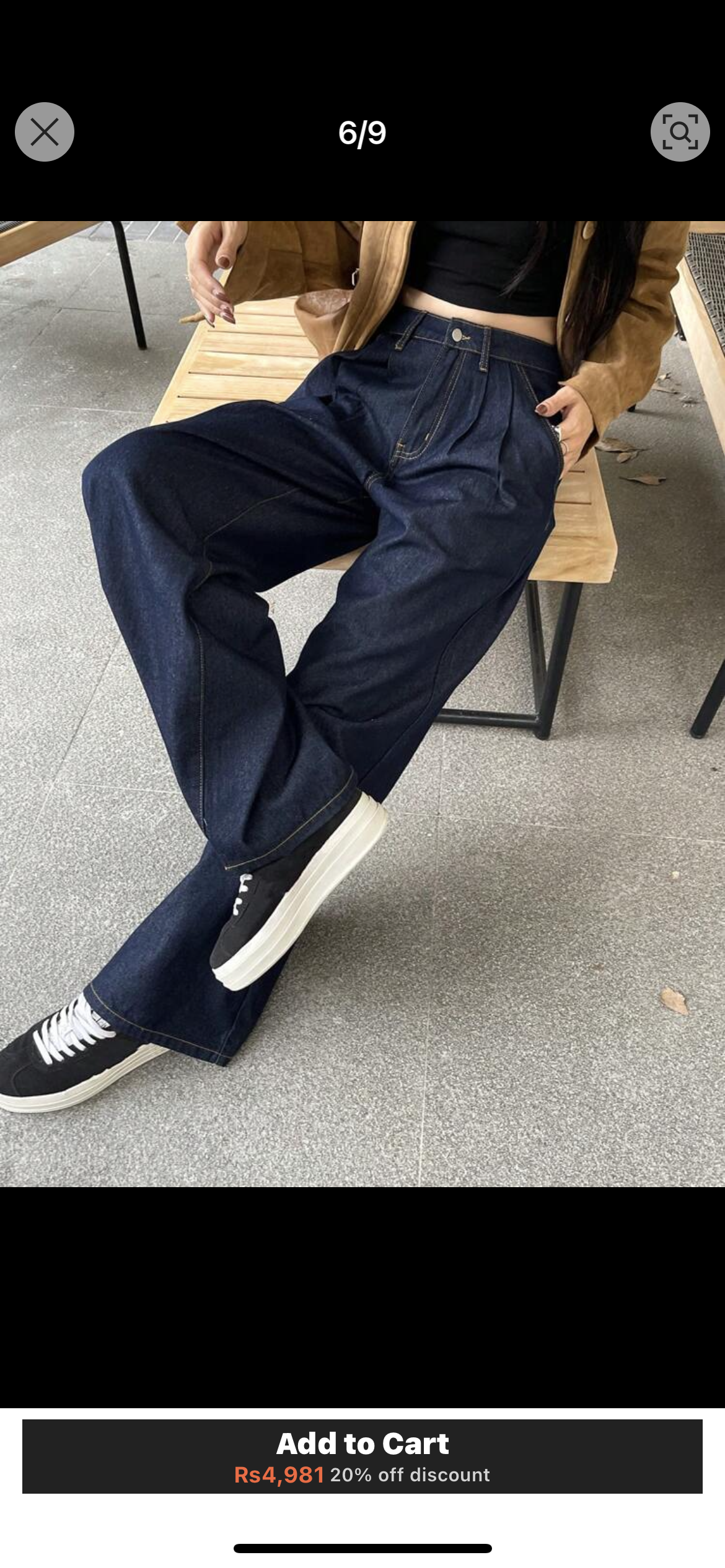 Loose Wide Leg Jeans