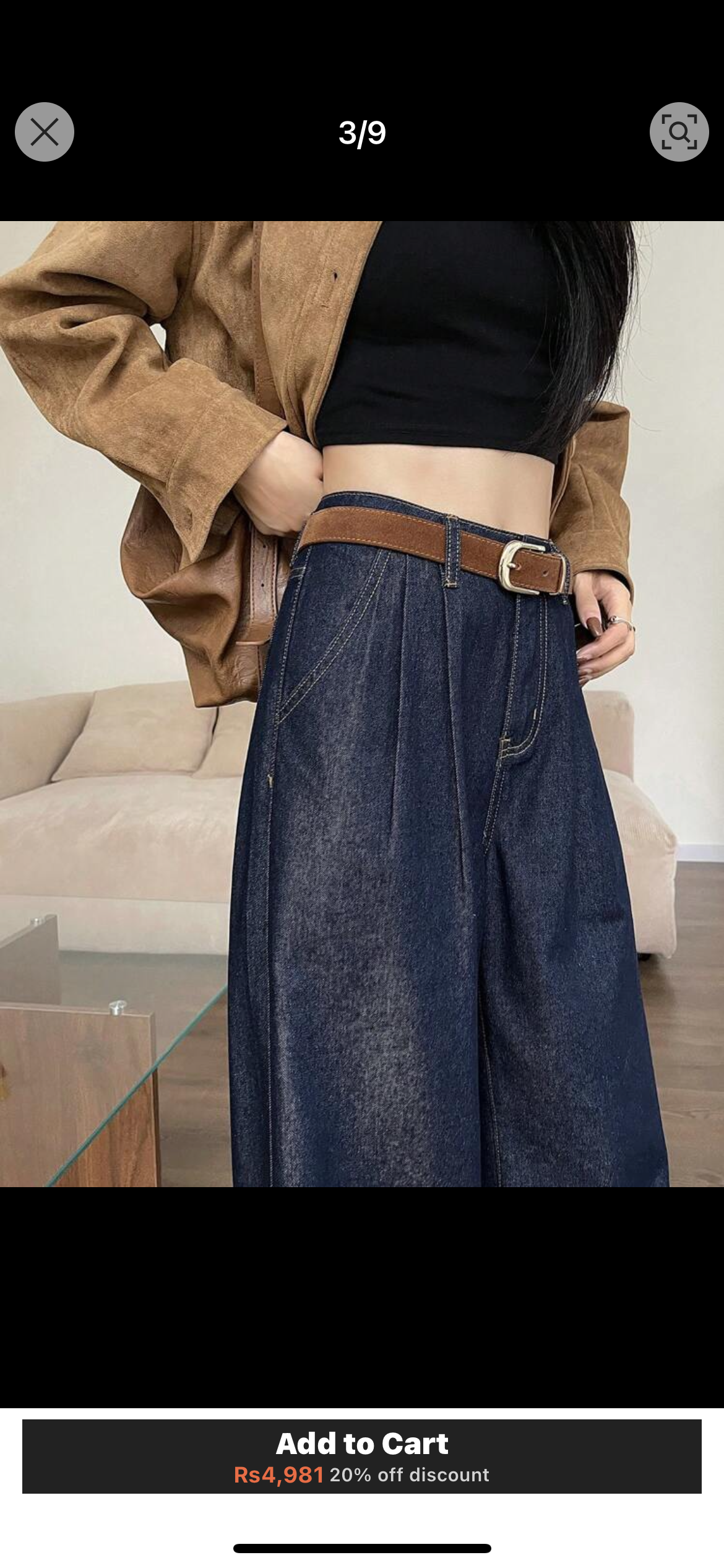 Loose Wide Leg Jeans