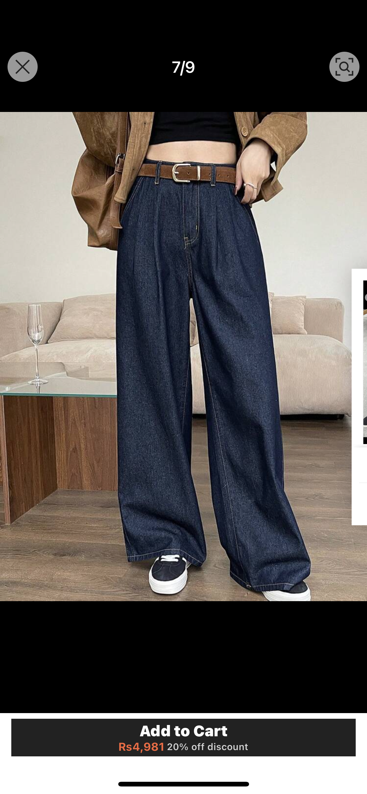 Loose Wide Leg Jeans