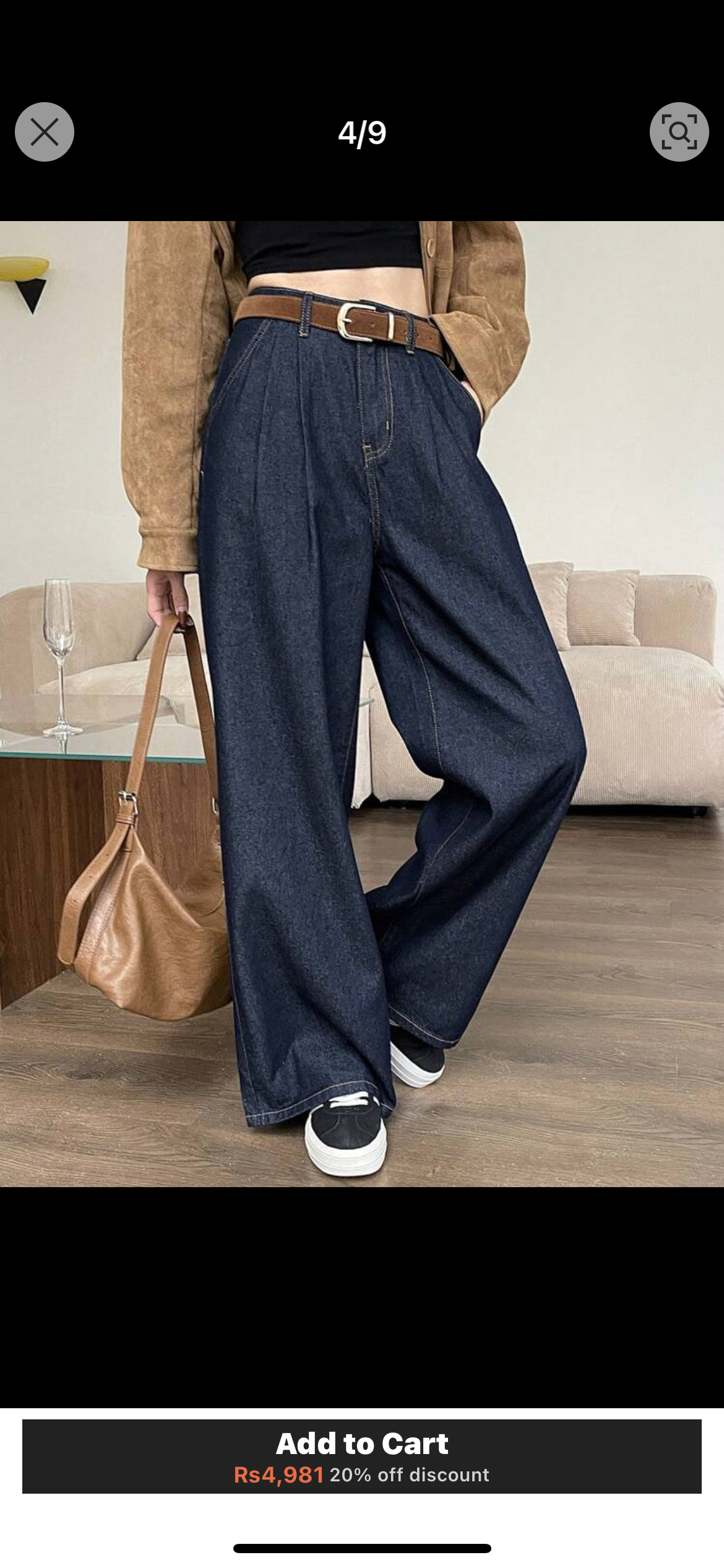 Loose Wide Leg Jeans