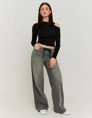 Wide Leg Joggers Jeans