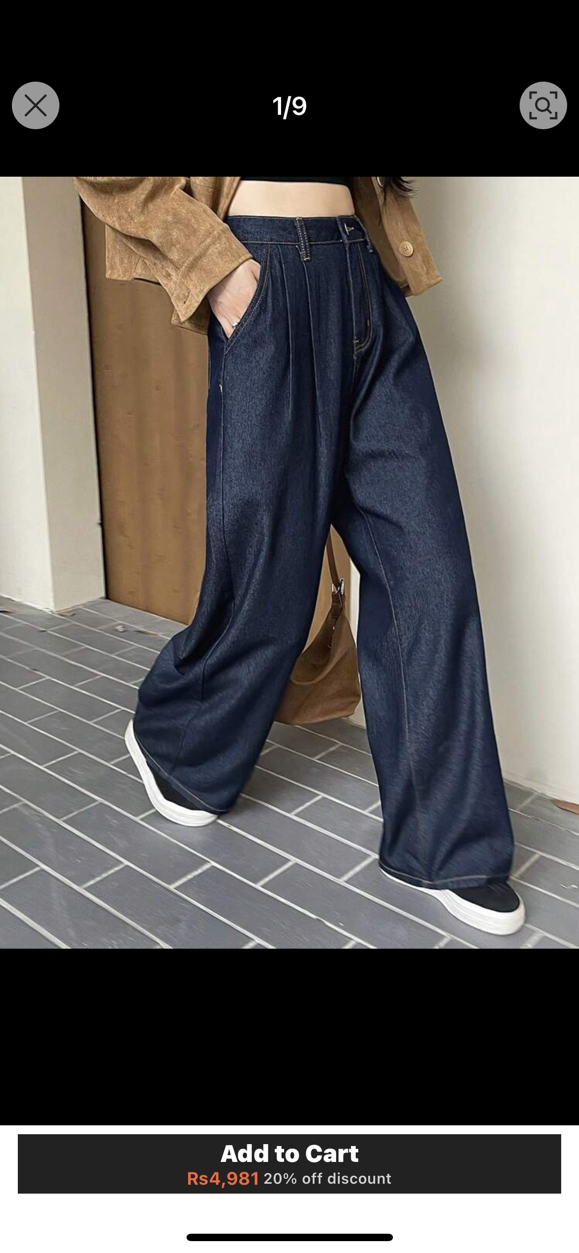 Loose Wide Leg Jeans