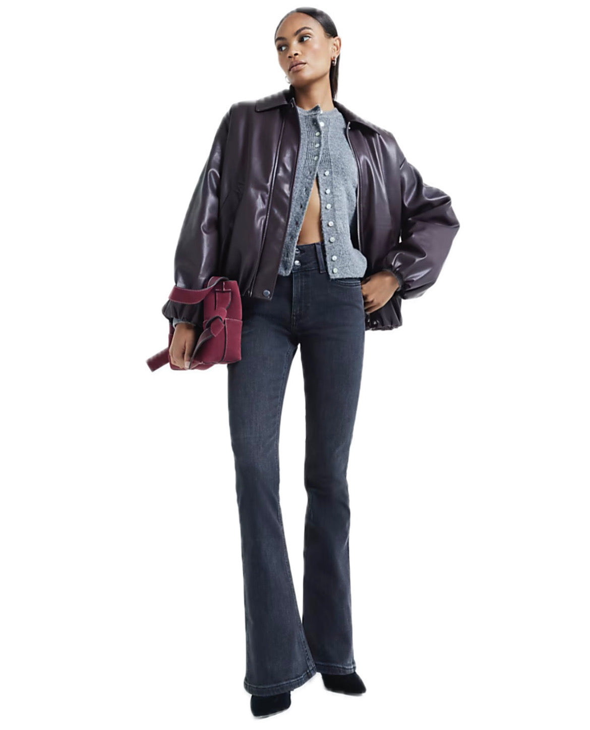 Bootcut Double Waistband Low Rise