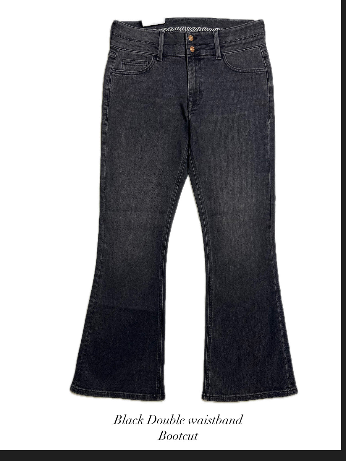 Bootcut Double Waistband Low Rise