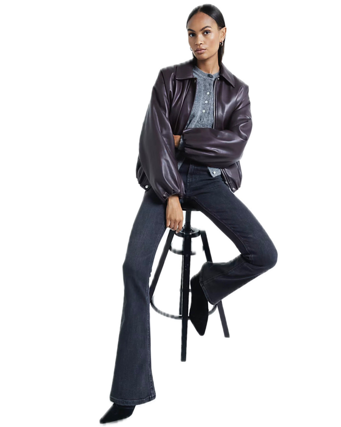 Bootcut Double Waistband Low Rise