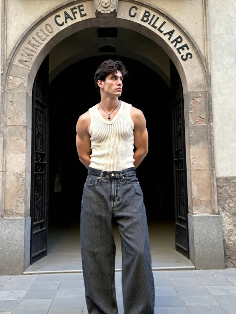 Wide Leg Baggy Fit Jeans